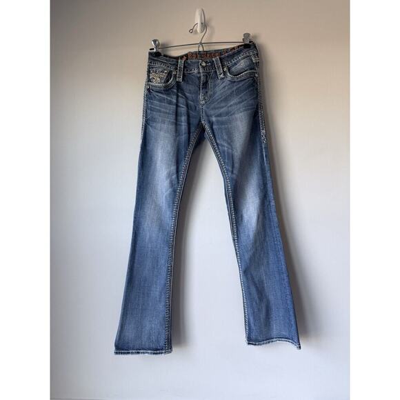 Rock Revival Jeans Women’s 26 blue easy boot lyon festival rodeo western cowgirl - Picture 3 of 12